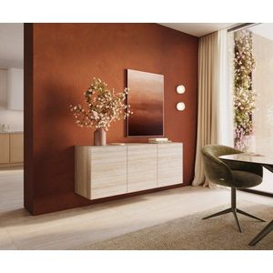 Komoda Cuor 150 cm keramika Laminam® Travertino Bianco krémovo biela 3 vyobraziť