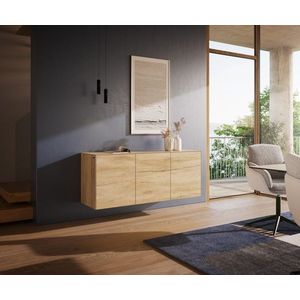 Komoda Cuor 150 cm keramika Laminam® sabbia v dubovej farbe 3 dvierka vyobraziť