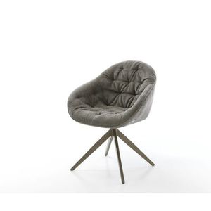 Jedálenská stolička Gaio-Flex bouclé mäkký tmavobéžová krížová vyobraziť