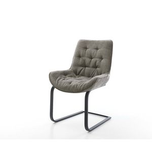 Konzolová jedálenská stolička Taimi-Flex bouclé mäkký tmavobéžová vyobraziť