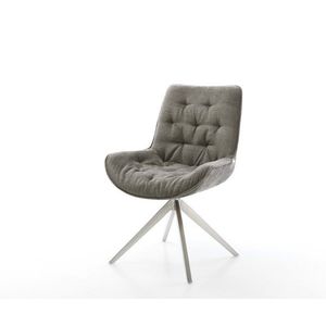 Jedálenská stolička Taimi-Flex bouclé mäkký tmavobéžová krížová vyobraziť