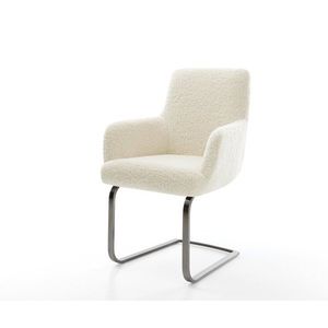 Konzolová jedálenská stolička Heira-Flex s opierkami teddy látka vyobraziť