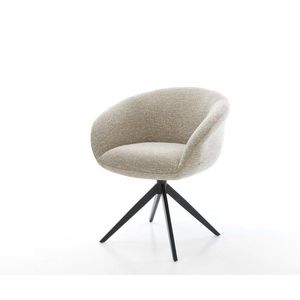 Jedálenská stolička Vinka-Flex s opierkami tkanina mäkká béžová vyobraziť