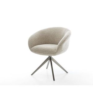 Jedálenská stolička Vinka-Flex s opierkami tkanina mäkká béžová vyobraziť