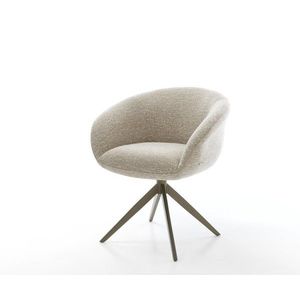 Jedálenská stolička Vinka-Flex s opierkami tkanina mäkká béžová vyobraziť