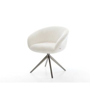 Jedálenská stolička Vinka-Flex s opierkami bouclé mäkký béžová krížová vyobraziť