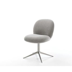 Jedálenská stolička Nube-Flex texturovaná látka mäkký sivá krížová vyobraziť