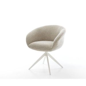 Jedálenská stolička Vinka-Flex s opierkami tkanina mäkká béžová vyobraziť