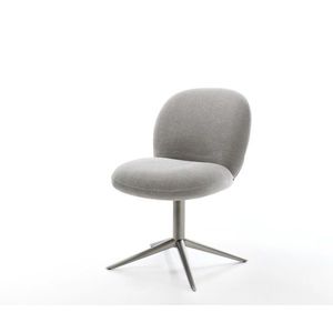 Jedálenská stolička Nube-Flex texturovaná látka mäkký sivá krížová vyobraziť