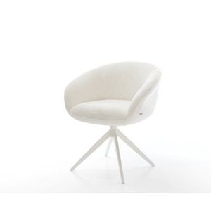 Jedálenská stolička Vinka-Flex s opierkami bouclé mäkký béžová krížová vyobraziť