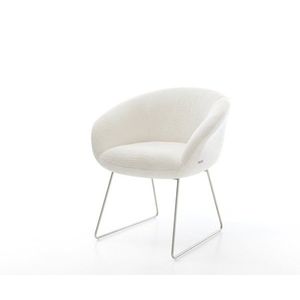 Jedálenská stolička Vinka-Flex s opierkami bouclé mäkký béžová tenká vyobraziť