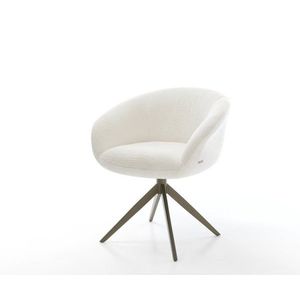 Jedálenská stolička Vinka-Flex s opierkami bouclé mäkký béžová krížová vyobraziť