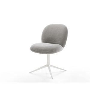 Jedálenská stolička Nube-Flex texturovaná látka mäkký sivá krížová vyobraziť