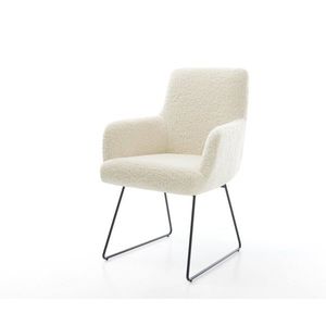 Jedálenská stolička Heira-Flex s opierkami teddy látka béžová tenká vyobraziť