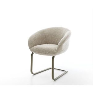 Jedálenská stolička Vinka-Flex s opierkami tkanina mäkký béžová vyobraziť