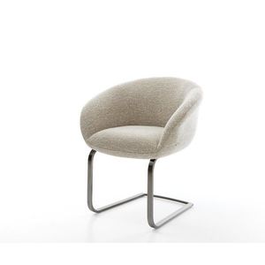 Jedálenská stolička Vinka-Flex s opierkami tkanina mäkký béžová vyobraziť