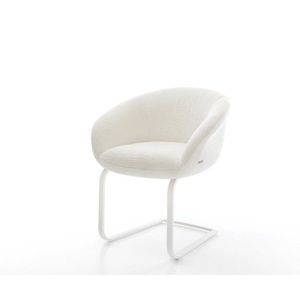 Jedálenská stolička Vinka-Flex s opierkami bouclé mäkký béžová vyobraziť