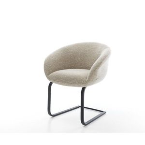 Jedálenská stolička Vinka-Flex s opierkami tkanina mäkká béžová vyobraziť