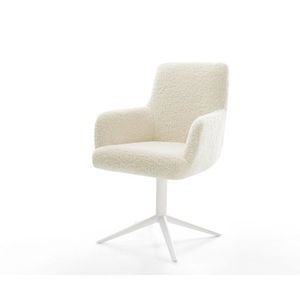 Jedálenská stolička Heira-Flex s opierkami teddy látka béžová krížová vyobraziť