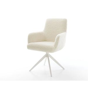 Jedálenská stolička Heira-Flex s opierkami teddy látka béžová krížová vyobraziť