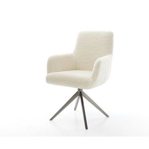 Jedálenská stolička Heira-Flex s opierkami teddy látka béžová krížová vyobraziť