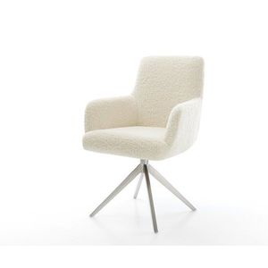 Jedálenská stolička Heira-Flex s opierkami teddy látka béžová krížová vyobraziť