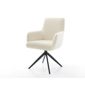 Jedálenská stolička Heira-Flex s opierkami teddy látka béžová krížová vyobraziť