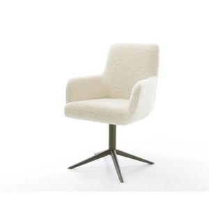 Jedálenská stolička Heira-Flex s opierkami teddy látka béžová krížová vyobraziť