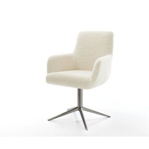 Jedálenská stolička Heira-Flex s opierkami teddy látka béžová krížová vyobraziť