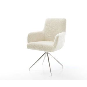 Jedálenská stolička Heira-Flex s opierkami teddy látka béžová krížová vyobraziť