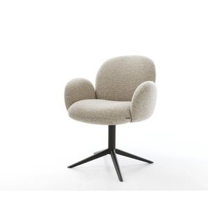 Jedálenská stolička Nube-Flex s opierkami tkanina mäkká béžová krížová vyobraziť