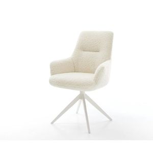 Jedálenská stolička Zelia-Flex s opierkami teddy látka béžová krížová vyobraziť