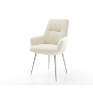 Jedálenská stolička Zelia-Flex s opierkami teddy látka béžová 4-nohá vyobraziť