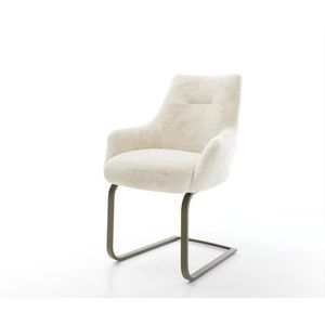 Konzolová jedálenská stolička Alja-Flex s opierkami plyšový manšester vyobraziť