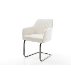 Konzolová jedálenská stolička Greg-Flex bouclé mäkký béžový konzolová vyobraziť