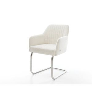 Konzolová jedálenská stolička Greg-Flex bouclé mäkký béžová konzolová vyobraziť