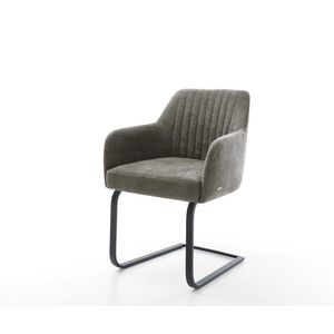 Konzolová jedálenská stolička Greg-Flex bouclé mäkký tmavobéžová vyobraziť