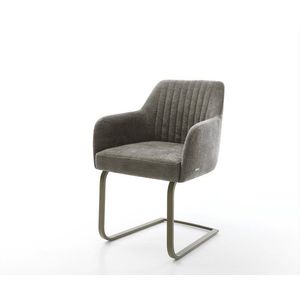 Konzolová jedálenská stolička Greg-Flex bouclé mäkký tmavobéžová vyobraziť