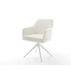 Jedálenská stolička Greg-Flex bouclé mäkký béžová krížová podstava vyobraziť