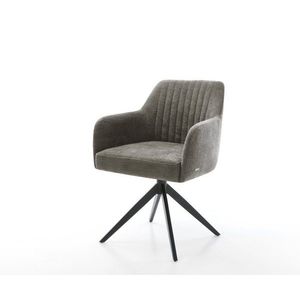 Jedálenská stolička Greg-Flex bouclé mäkký tmavobéžová krížová vyobraziť