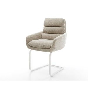 Konzolová jedálenská stolička Abelia-Flex s opierkami tkanina mäkká vyobraziť