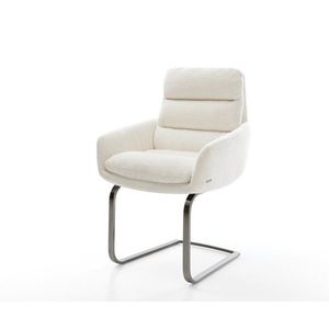 Konzolová jedálenská stolička Abelia-Flex s opierkami bouclé mäkký vyobraziť