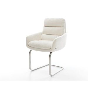 Konzolová jedálenská stolička Abelia-Flex s opierkami bouclé mäkký vyobraziť