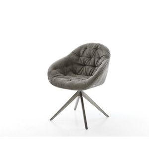 Jedálenská stolička Gaio-Flex bouclé mäkký tmavobéžová krížová vyobraziť