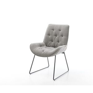 Jedálenská stolička Taimi-Flex štruktúrovaná látka mäkký sivá tenká vyobraziť