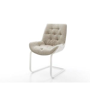 Konzolová jedálenská stolička Taimi-Flex tkanina mäkká béžová vyobraziť