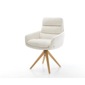 Jedálenská stolička Abelia-Flex s opierkami bouclé mäkký béžová vyobraziť