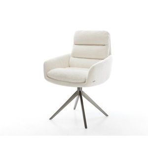 Jedálenská stolička Abelia-Flex s opierkami bouclé mäkký béžová vyobraziť