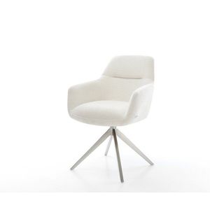 Jedálenská stolička Pejo-Flex bouclé mäkký béžová krížová podstava vyobraziť