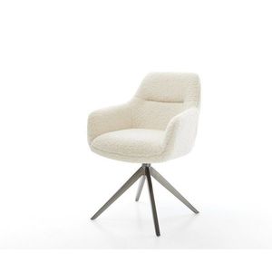 Jedálenská stolička Pejo-Flex teddy látka béžová krížová podstava vyobraziť